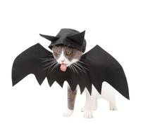 Halloween Bat Costume for Cats and Small Dogs with Hat