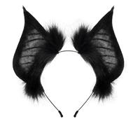 Halloween Bat Hairband - Costume Headpiece for Cosplay Party Outfits | Soft Fabric Wings with Flexible Frame, Fun Spooky Accessory for Dress Up Nights and Holiday Celebrations 9.45x9.45x1.57 in
