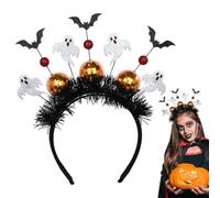 Halloween Bat Headpiece Hair Accessories, Black Bat Headband Balls | Cosplay Masquerade Headband for Women Girls Halloween Cosplay Party Costume Dress Up Photo Props