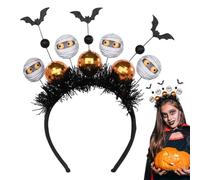 Halloween Bat Headpiece Hair Accessories, Black Bat Headband Balls | Cosplay Masquerade Headband for Women Girls Halloween Cosplay Party Costume Dress Up Photo Props