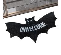 Halloween Bat Rug, Gothic Room Carpet, 80x40cm Decorative Mat, Unwelcome Themed Design, Soft Anti-Slip, Perfect for Bedroom Decor, Kitchen Entryway, Balcony Space, Living Room, Study Area