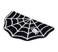 Halloween Bath Mat 16x24in Scary Spider Web Tapis Web Doux Non Glisser Le Tapis de Salle de Bain Gothique Absorbant pour Le Bureau à Domicile Entrée Haunted House Party Decor