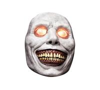 Halloween Bébouleurs à visage - Smile Design, Eerie LED Eyes | Latex couverture effrayante en pleine face pour le cosplay et le costume pour une mascarade effrayante, une tenue de sentier hantée