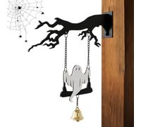 Halloween Bells for Door Ghost Bat Design Gothic Ornament Wall Mount