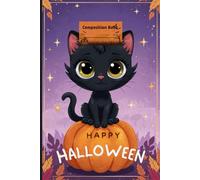 Halloween Black Cat Kids Composition Notebook | 150 Pages | Cute & Fun School Journa