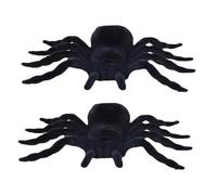 Halloween Black Spider, Creepy Fuzzy Toy, Self Adhesive Prank Decor