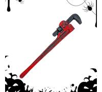 Halloween Bloody Wrench Prop, Realistic Blood-Stained Simulation Tool, Fatigue-Free Lightweight Design, Gruesome Party Favor for Haunted House, Theater, Cosplay, Skits, 20.87x3.54x1.18 Inches