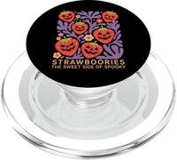 Halloween Boho Strawboories Sweet Side of Spooky PopSockets PopGrip pour MagSafe