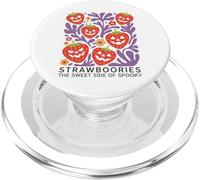 Halloween Boho Strawboories Sweet Side of Spooky PopSockets PopGrip pour MagSafe