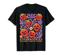 Halloween Boho Strawboories Sweet Side of Spooky T-Shirt