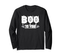 Halloween Boo to You Toile d'araignée effrayante Manche Longue