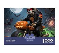 Halloween - Bouledogue Puzzle 1000 Pièces Pet Dog - Puzzle D’Art Mural, Relaxation Cérébrale, Matériel Haut De Gamme, 70x50cm/1000pcs
