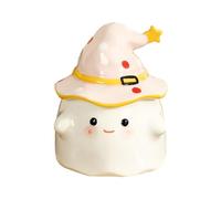 Halloween Bowl Offrez-vous Halloween avec une tasse en céramique dotée d'un couvercle sécurisé, un compagnon de boisson festif qui illumine chaque instant de votre journée (A, 13x7. 8x7. 8cm)