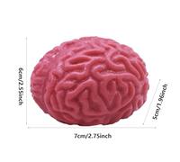 Halloween Brain Squishy - Balle Anti-stress En Gel Doux, Jouet Effrayant Et Sanglant,Montée Lente, Décoration De Nouveauté D'horreur Réaliste, Gadget De Soulagement De La Compression Élastique, Access