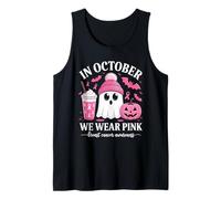 Halloween Breast Cancer Women in October We Wear Pink Débardeur