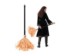 Halloween Broom - 66x9x9 Cm Dancing Brooms, Battery-Operated Rotating Witch Broom, 2025 Witch Flying Brooms | Horror Lighted Ornament | for Porch Haunted House Garden Home Parking Cosplay Party