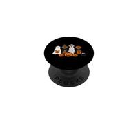 Halloween Brown Labrador Ghost Spooky Chocolate Lab Dog Mama PopSockets PopGrip Adhésif