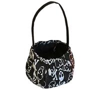 Halloween Bucket, Candy Treat Bag, 6.3x5.12in Trick or Treat Container, Portable Lightweight Handle, Festive Holiday Design for Kids, Night, Outdoor, Adventures, Cosplay, Family Photo Use