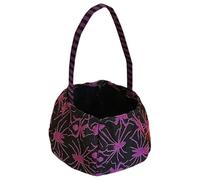 Halloween Bucket, Candy Treat Bag, 6.3x5.12in Trick or Treat Container, Portable Lightweight Handle, Festive Holiday Design for Kids, Night, Outdoor, Adventures, Cosplay, Family Photo Use