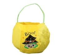 Halloween Bucket, Halloween Candy Bag, Embroidered Trick-or-Treat Bags, Festival Decoration for Night, Outdoor Adventures, Kids Family Cosplay Holiday Photo Goodies, 7.87 Inches
