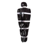 Halloween Cadavre - Sac Mortuaire | Halloween Decoration Faux Cadavre | Deco Halloween Cadavre | Accessoire De Victime De La Mort | pour Décoration Fête Maison Hantée Intérieure Et Extérieure (Noir)
