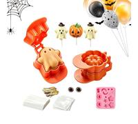 Halloween Cake Pop Form Stäbchen Festliche Cake Pop Backform | Cakesicle Ausstechform für Anfänger Bäcker Küche Schule Party Zuhause Wohnung Events