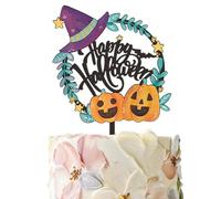 Halloween Cake Topper - Toppers en dessert en acrylique | Décoration de gâteau d'horreur-Glow | Décorations d'Halloween effrayantes | Photos à gâteaux classiques pour les fournitures de fête