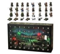 Halloween Calendar Advent Flat Acrylic Desktop Deration Figurines | 31-Day Countdown Calendar for Kids Collectors Boys Birthay Holiday Party Home Celebration Festival