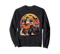 Halloween Camion Monstre Gorille Dos Argenté Gorilles Sweatshirt