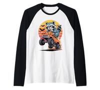 Halloween Camion Monstre Raton Laveur Panda Poubelle Manche Raglan