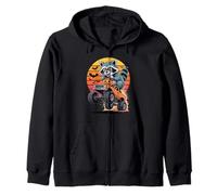 Halloween Camion Monstre Raton Laveur Panda Poubelle Sweat à Capuche