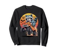 Halloween Camion Monstre Raton Laveur Panda Poubelle Sweatshirt