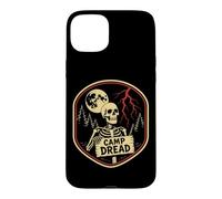 Halloween Camp Dread Squelette Nature Camping Coque pour iPhone 15 Plus