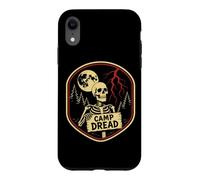 Halloween Camp Dread Squelette Nature Camping Coque pour iPhone XR