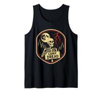 Halloween Camp Dread Squelette Nature Camping Débardeur