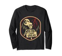Halloween Camp Dread Squelette Nature Camping Manche Longue