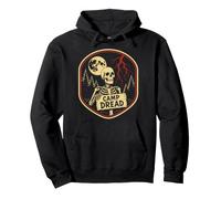 Halloween Camp Dread Squelette Nature Camping Sweat à Capuche