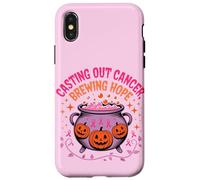 Halloween Cancer du Sein Espoir Rubans Roses Coque pour iPhone X/XS