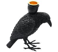 Halloween Candle Holder Realist Gothic Crow Statue avec chandelle 4, 7x2.7x6, 1 Pouce Resin TEATRODERS DE The pour DÉCOL DE Tableau d'accueil