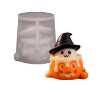 Halloween Candle Mold - Cute Pumpkin Ghost Shape - DIY Easy Release Mould