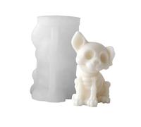 Halloween Candle Molds - 3D Silicone Cute Scary DIY Candle Making Mold, Easy Release Craft Tool | Skeleton Puppy Kitten Resin Soap Plaster Epoxy Ornament Mold For Home DIY Craft Use