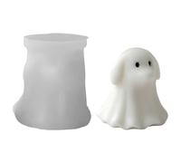Halloween Candle Molds, Silicone Resin Casting Molds, Non Stick Cute Epoxy Moulds, Flexible Craft Molder Supplies for Making Chocolate, Cake Decor, Soap and Gypsum, White