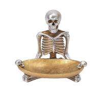 Halloween Candy Bowl - Plat De Service Squelette | Conteneur De Résine Vintage | Novel Effrayant Design | Thème Du Compteur De Cuisine | Option De Bibliothèque De Travail, Choix De Fête D'anniversaire