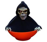 Halloween Candy Bowl Spooky Scary Scary Halloween Candy Plat avec de la musique et du son mobile léger Activated Halloween Animatronics pour la maison, la fête, la maison hantée, le décor d'Halloween