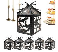 Halloween Candy Boxes - Spooky Party Favor Containers | Foldable Gift Packaging Treat Boxes for Snacks Sweets Decoration Display | Storage Paper Box Halloween | Candy for Party Favo