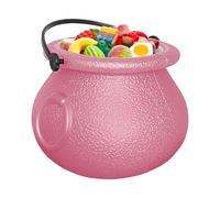 Halloween Candy Cauldron, Small Treat Pot, Fun Holiday Party Favor, Decorative Table Centerpiece, Mini Prop Container for Kids, Events, and Halloween Displays, 2.76x1.97x2.09 inches