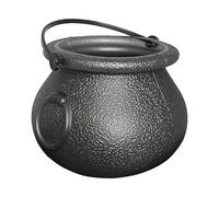 Halloween Candy Cauldron, Witch Candies Bucket, with Handle Portable Trick-Or-Treat Container Party Prop, Candy Bowl for Kids, Man, Women, Adults, Indoor, Outdoor, Holiday, Home, Festival Decor