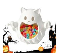 Halloween Candy Dish - Ghost Cat | 3D Printed Large Capacity Snack Bowl