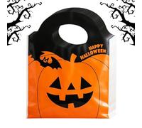 Halloween Candy Goody - Bags 50 Pieces Pumpkin Bat Party Favor with Handle