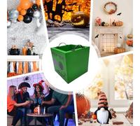 Halloween Candy Holder - Bols De Collations En Bois Avec Poignées | Affichage De Stockage De Vacances | Design Décoratif Effrayant | Thème De Table D'accueil | Utilisation De L'accent De La Fête D'éta